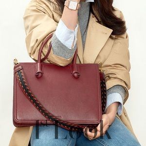 Fossil Skylar Satchel in Cabernet